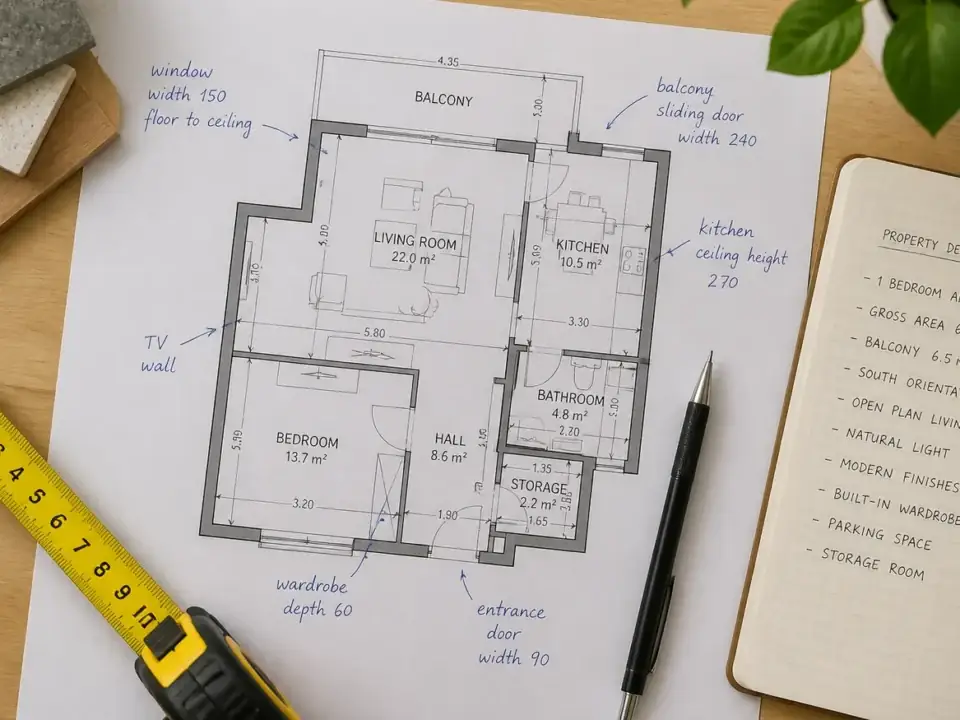 Descriere anunț imobiliar — plan și măsurători Descriere anunț imobiliar: structură și date obligatorii